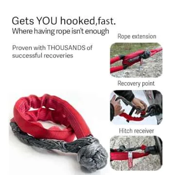 Yankum 7/16" Soft Shackle with Chafe Sleeve - Ultimate Recovery Solution