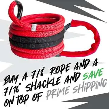 Yankum 7/16" Soft Shackle with Chafe Sleeve - Recovery Gear