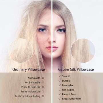 Gabire Mulberry Silk Pillowcase for Hair and Skin Care