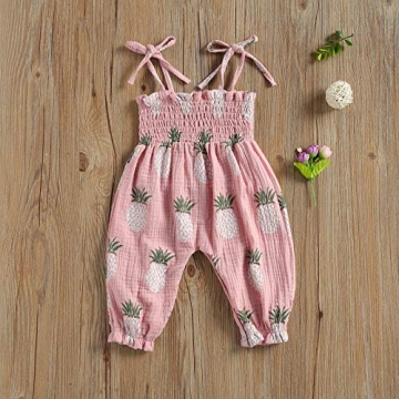 Adorable Summer One Piece Baby Girl Jumpsuit for Infants