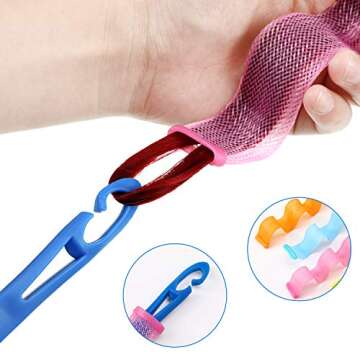 30 Pieces Hair Curlers Kit for Women and Girls, Wave Style Spiral Curls No Heat Rollers with Hooks for Long Hairstyles (30 cm/ 11.8 Inch)
