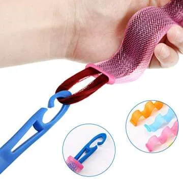 30 Pieces Hair Curlers Kit for Women and Girls, Wave Style Spiral Curls No Heat Rollers with Hooks for Long Hairstyles (30 cm/ 11.8 Inch)