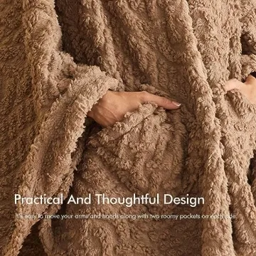 Royoliving Wearable Blanket - Ultra Soft Sherpa Fleece