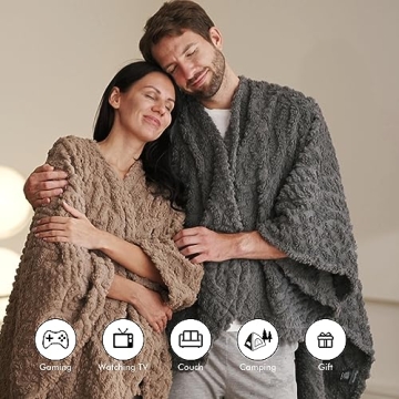 Royoliving Wearable Blanket - Ultra Soft Sherpa Fleece
