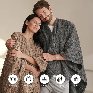 Royoliving Wearable Blanket - Ultra Soft Sherpa Fleece