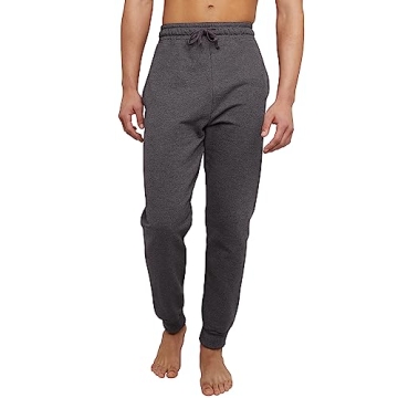 Hanes Men's Charcoal Heather Jogger Sweatpants