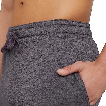 Hanes Men's Charcoal Heather Jogger Sweatpants