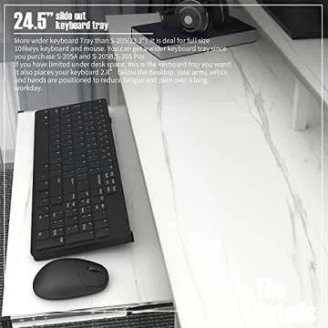 TOPSKY Computer Desk with Storage & Ergonomic Design