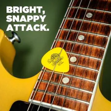 Dunlop Tortex Standard .73mm Yellow Guitar Picks – 12 Pack