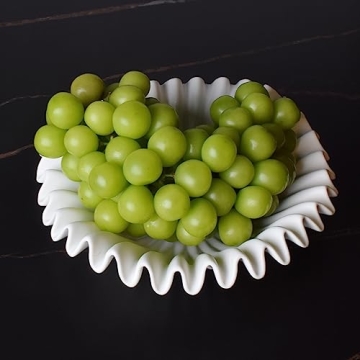 Elegant Handcrafted Ceramic Ruffle Bowl for Gifts