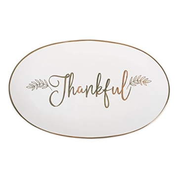 Elegant DII Thankful Platter for Holiday Celebrations