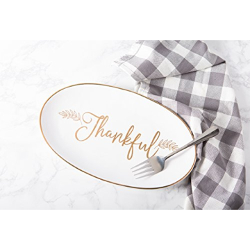 Elegant DII Thankful Platter for Holiday Celebrations