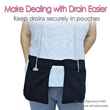 Mastectomy Drain Holder After Tummy Tuck Bag Drainage Pockets Belt for Breast Cancer Surgery JP Drai...
