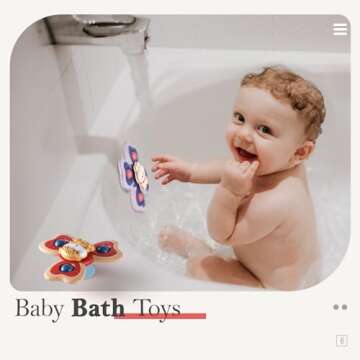 ALASOU 3PCS Suction Cup Spinner Toys for 1 Year Old Boy Girl|Spinning Top Baby Toys 12 18 Months|1 2 Year Old Boy Birthday Gift|Baby Bath Toys for Kids Ages 1-3|Sensory Toys for Toddlers 1-3