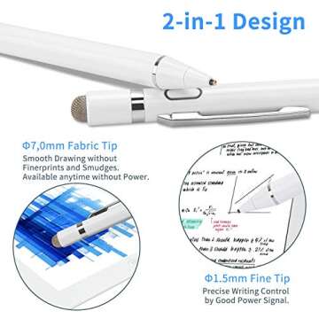 Evach Stylus Pen for iPad, Touch Screens, Ultra Fine Tip