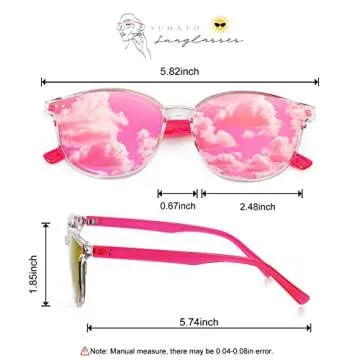 Stylish Sumato Cat Eye Pink Sunglasses with UV400 Protection