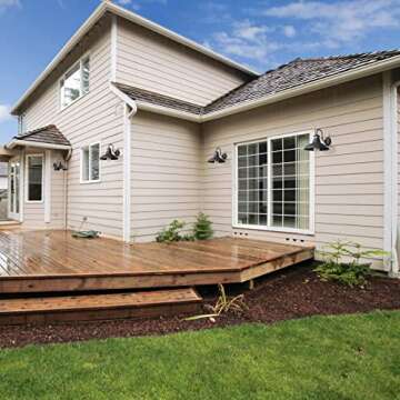 Set of 2 Gooseneck Outdoor Wall Lights Fixtures,Dusk to Dawn Motion Sensor Farmhouse Wall Sconce Barn Lamp for Patio,Adjustable Exterior Porch Light Wall Mount Lighting Black with Rotary Dial Control