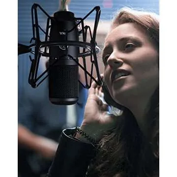 Boseen Microphone Shock Mount Mic Holder - Anti Vibration Spider Shockmount Compatible with Many Condenser Mics Like AT2020 MXL 770 MXL 990 Samson G Track Pro Rode Procaster NT1-A Neumann U87 etc.