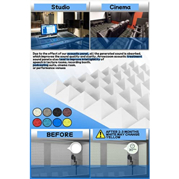 Arrowzoom Soundproofing Acoustic Foam Panels for Studios