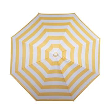 PICNIC TIME Outdoor Canopy Sunshade Beach Umbrella 5.5', Small Patio Umbrella, Beach Chair Umbrella,...