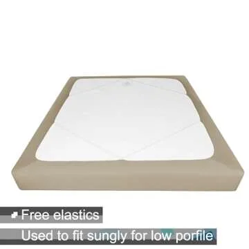 Box Spring Cover Queen Size - Elegant & Stretchy Design