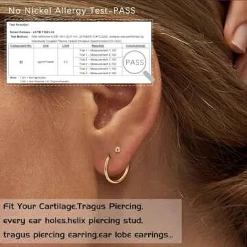 Comfy Flat Back Silver Stud Earrings Set for All