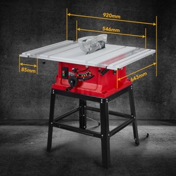 Towallmark 10" Portable Table Saw with Stand & Safety