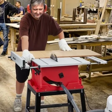 Towallmark 10" Portable Table Saw with Stand & Safety