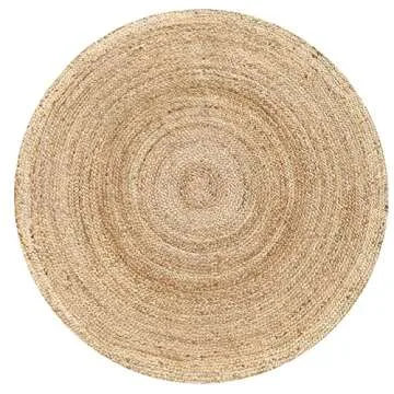 Hausattire Jute Braided Rug - Eco-Friendly Boho Style