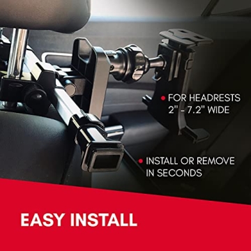 Macally Car Tablet Holder with 360° Rotation & Tray