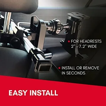 Macally Car Tablet Holder with 360° Rotation & Tray