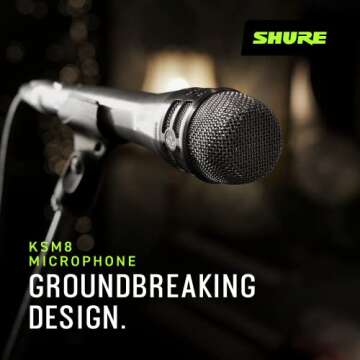 Shure KSM8 Dynamic Vocal Microphone for Superior Sound