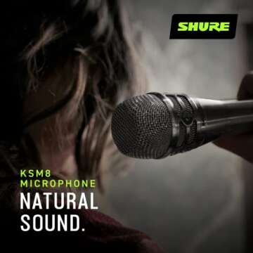 Shure KSM8 Dynamic Vocal Microphone for Superior Sound