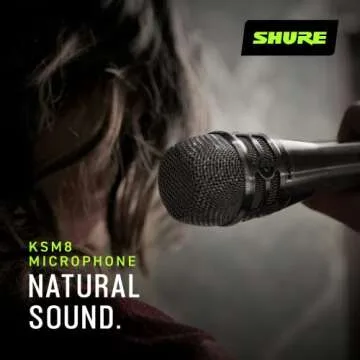 Shure KSM8 Dynamic Vocal Microphone for Superior Sound