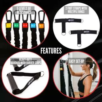 Resistance Cord Shoulder Strength System - Ultimate Home Fitness Tool
