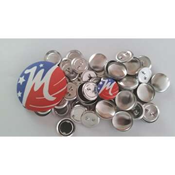 Customizable Self Cover Buttons with Tool - 100 Pack