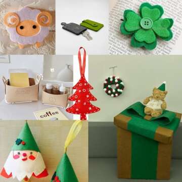 24 Pcs Vibrant Felt Craft Sheets - 8x12 in Assorted Colors