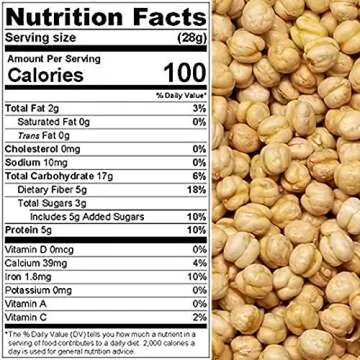 Chickpeas, Yellow Single Roasted Unsalted, No Salt and No Oil added, Tasty Snack, Plant-Based Protein, Garbanzo Beans, All Ages, Packed in a Resealable Pouch Bag of 5 lbs. (80 oz.) by Presto Sales LLC