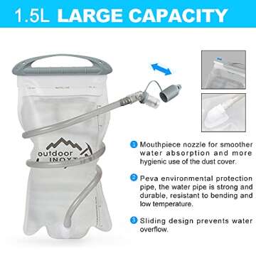 INOXTO Lightweight Hydration Vest for Running and Hiking