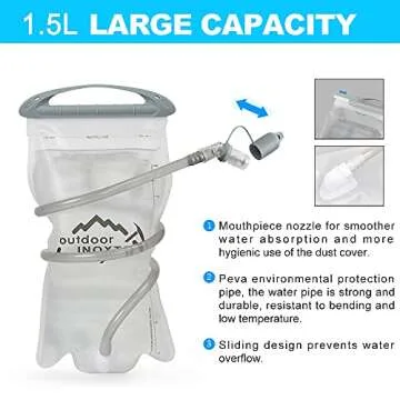 INOXTO Lightweight Hydration Vest for Running and Hiking