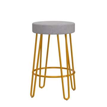 Stylish Yaheetech Velvet Bar Stools for Modern Homes