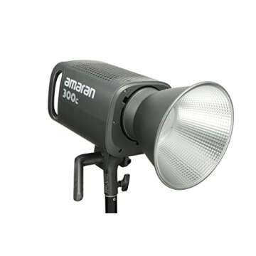 Aputure Amaran 300c RGB COB Video Light Bowen Mount 2,500K to 7,500K CCT with G/M Adjustment 26,580 lux @ 1m with Hyper Reflector Support APP Control