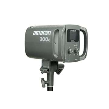 Aputure Amaran 300c RGB COB Video Light Bowen Mount 2,500K to 7,500K CCT with G/M Adjustment 26,580 lux @ 1m with Hyper Reflector Support APP Control