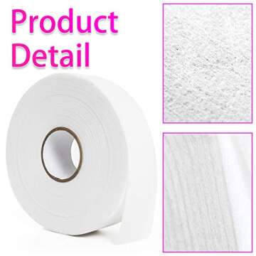 Vumdua Non-Woven Wax Strip Roll for Body, Facial, Leg Hair Removal (2.76" X 100Yd)