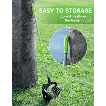 Nut Gatherer for Walnuts with No-Bend Design and Capacity