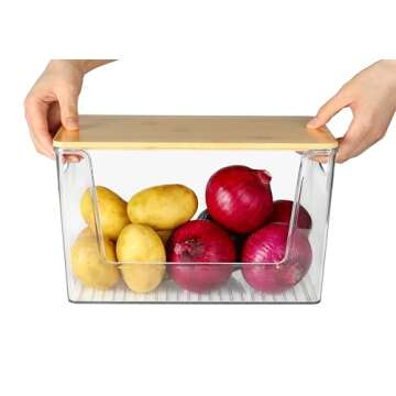 Stylish Stackable Pantry Baskets for Kitchen Organization