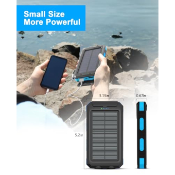 ERRBBIC Solar Power Bank Portable Charger 38800mAh