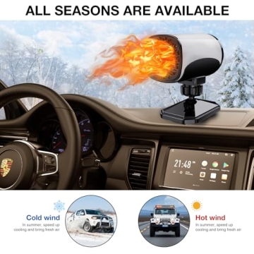 12V 150W Portable Car Heater for Fast Demisting and Cooling Air Purifier