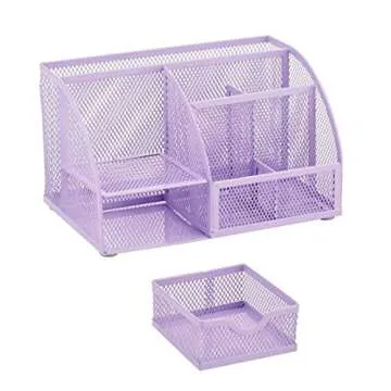 Stylish Annova Mesh Desk Organizer with Storage Compartment