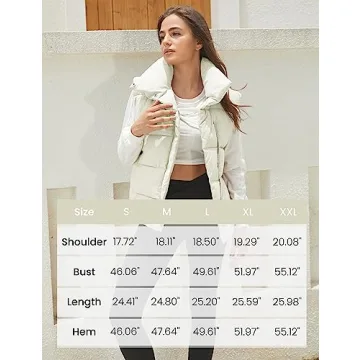 Athlisan Women Zip Up Puffer Vest - Stylish and Warm